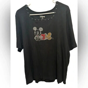 Disney Mickey Mouse Rhinestone Women’s Blouse